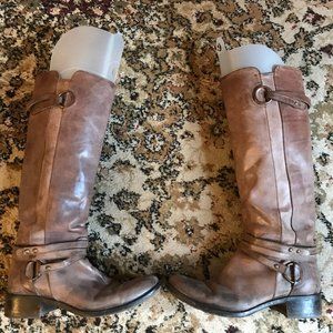Brown Italian Leather Boots Size 39